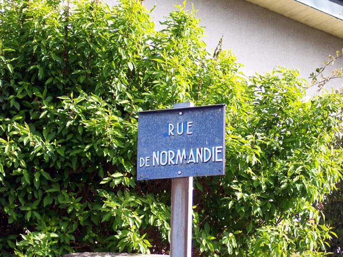 panneau de la rue de Normandie