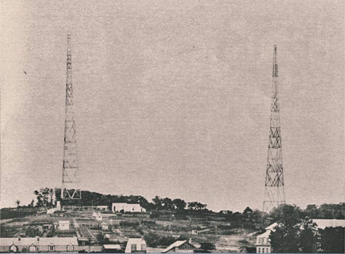 pylônes de Radio Normandie avril 1933