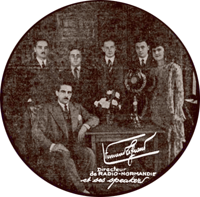 Fernand Le Grand et ses speakers de Radio Normandie